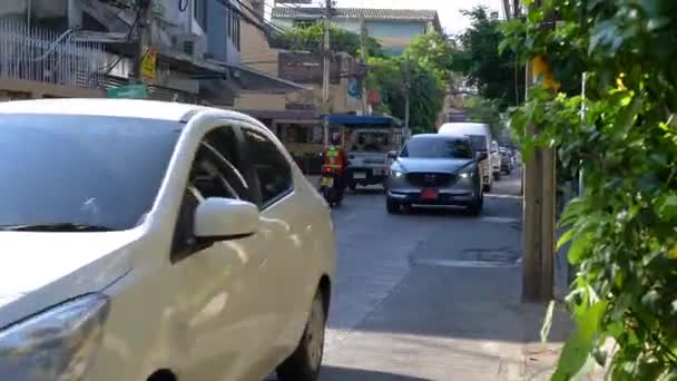 Verkehr Sathon Bangkok — Stockvideo