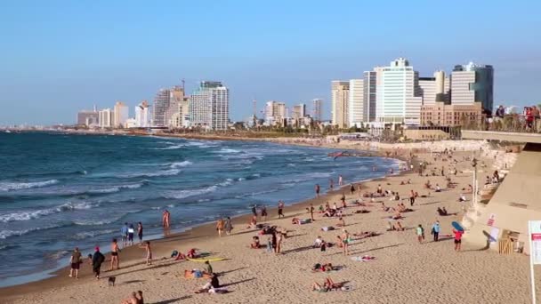 Tel Aviv Beach Summer Moments — Stock Video