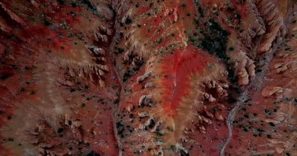 Güzel Derin Bir Kanyonun Havadan Görünüşü — Stok video