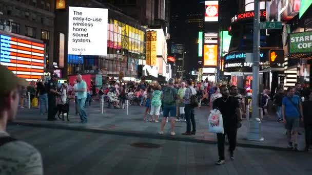 Auto Che Passano Times Square — Video Stock