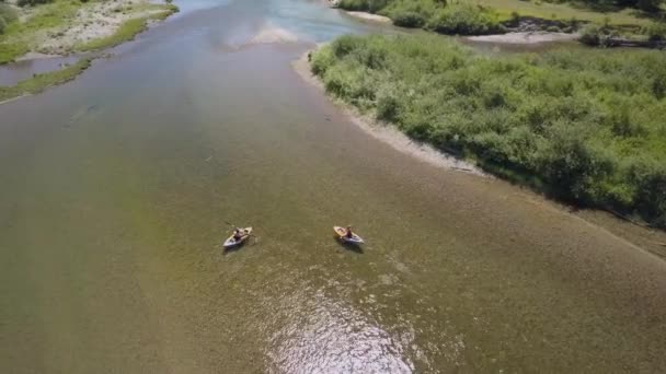 Widok Lotu Ptaka Rzekę Priest River Idaho — Wideo stockowe