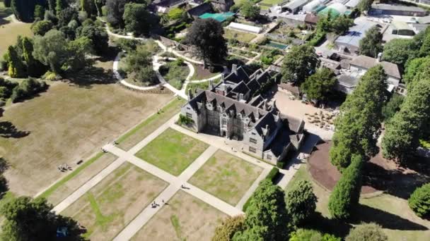 Wakehurst Çarpıcı Hava Görüntüleri Kew Botanik Bahçeleri Sussex Ngiltere — Stok video