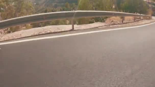 山の運転風景 スペイン — ストック動画