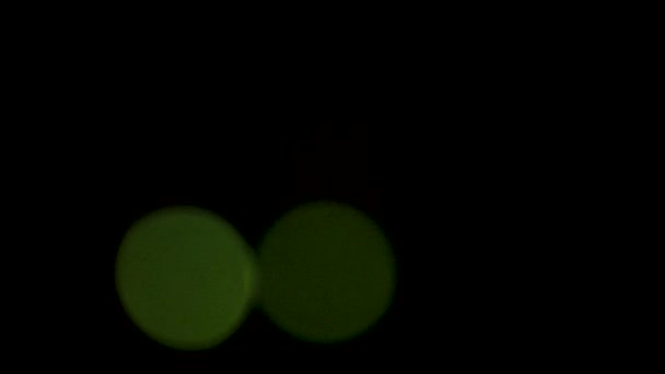 Okrągłe Zielone Światła Migają Tyłu Sprzętu Elektronicznego Lub Komputerowego Widok — Wideo stockowe