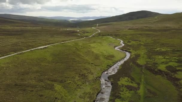 Écosse Paysage Naturel Par Drone — Video