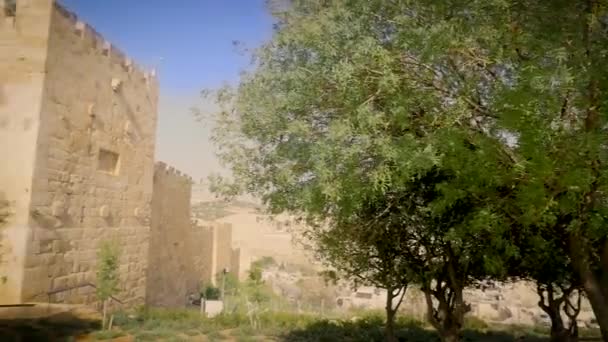 Zion Dağı Kapısı Eski Şehir — Stok video