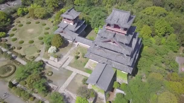 Vue Aérienne Château Japonais — Video