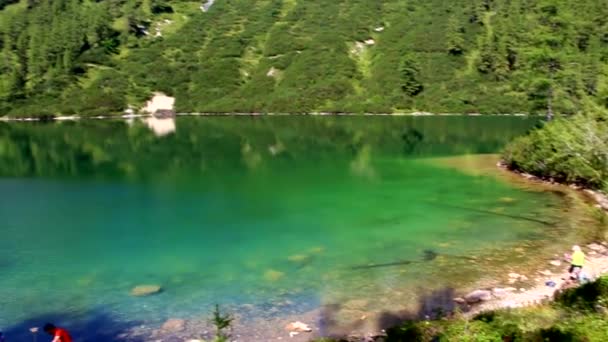 奥地利高山上的湖泊 — 图库视频影像