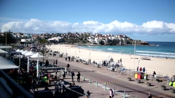 Bondi Com Pista Gelo Inverno — Vídeo de Stock