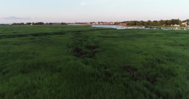 Drone Footage Approche Portuaire Clé — Video