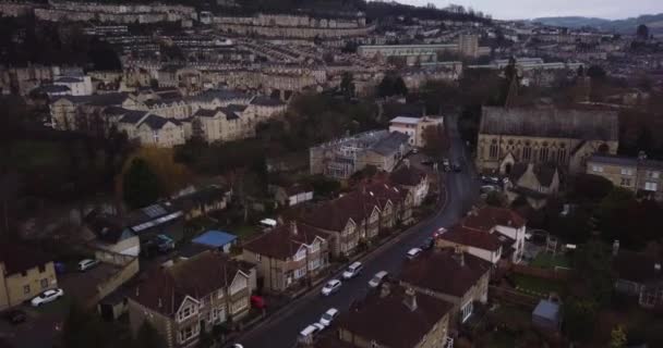 Mouettes Volant Devant Caméra Avec Grue Aérienne Vue Imprenable Sur — Video