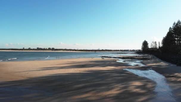 Záliv Pláži Pumicestone Passage Queensland Austrálie — Stock video