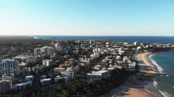 Патрульные Пляже Калундра Квинсленд Австралия — стоковое видео
