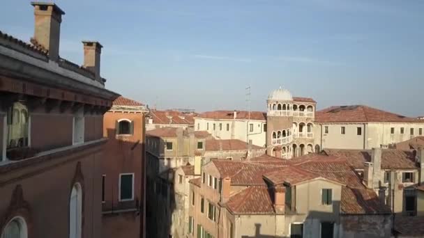 베니스의 위에서 드론이 베네치 — 비디오