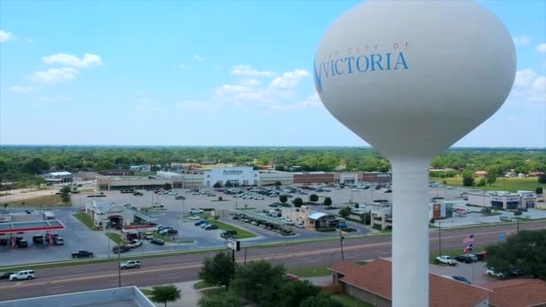 Vista Aérea Torre Agua — Vídeos de Stock