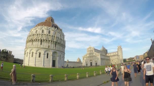 Regelmäßiger Sommertag Pisa Italien — Stockvideo