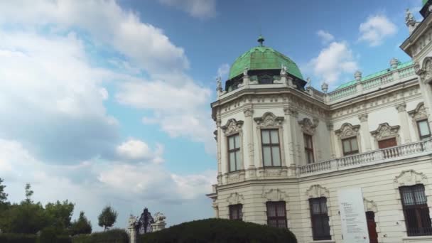 Belvedere Sarayı Kubbeleri Viyana — Stok video