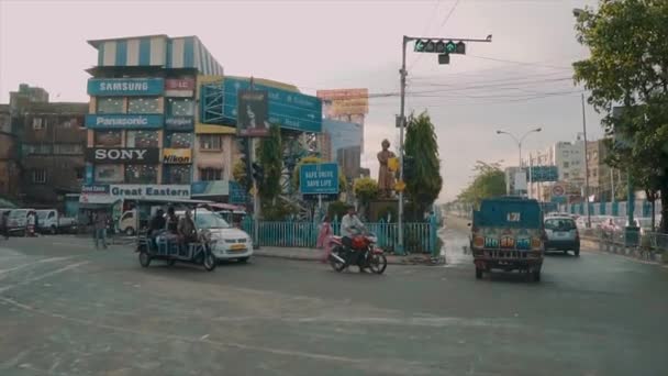 Kolkata Anteriormente Calcuta Capital Del Estado Indio Bengala Occidental Fundada — Vídeo de stock
