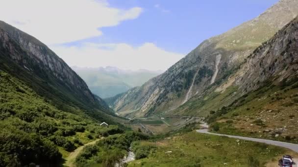 Antigua Casa Los Alpes Suizos — Vídeo de stock