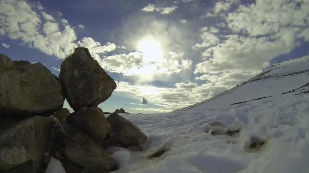 Tid Förfaller Ski Lodge Colorado Chile — Stockvideo