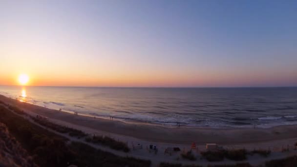 Salida Del Sol Timelapse Myrtle Beach Con Océano Fondo — Vídeos de Stock