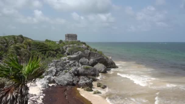 Tulum Strand Karibi Térség Mexikó — Stock videók