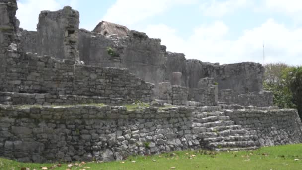 Tulum Beach Caribbean Mexico — Stockvideo