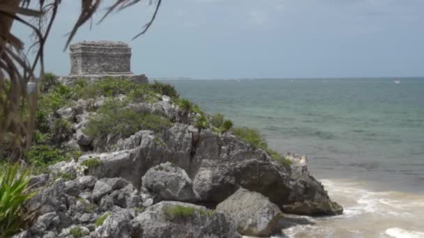 Tulumstrand Karibisk Böna Mexiko — Stockvideo