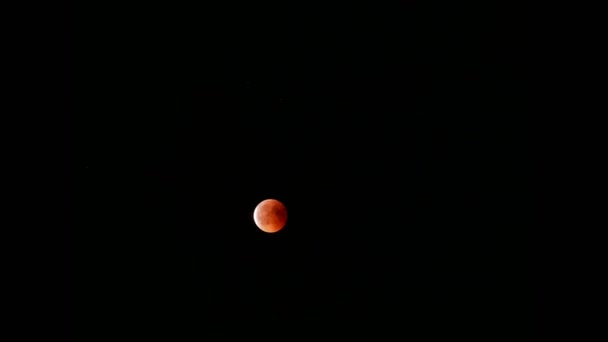 Lua Sangue Timelaps Com Nuvens — Vídeo de Stock