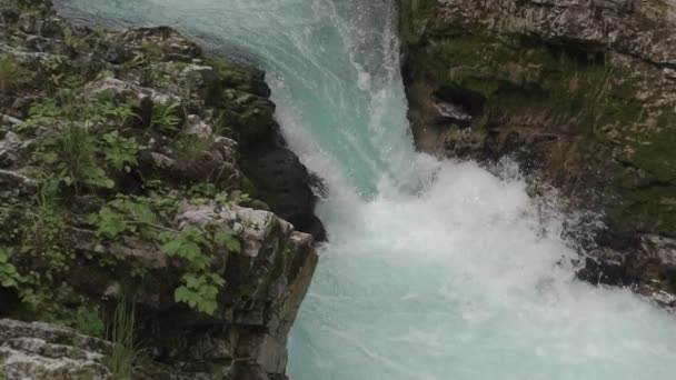 Mały Wodospad Słowenii — Wideo stockowe