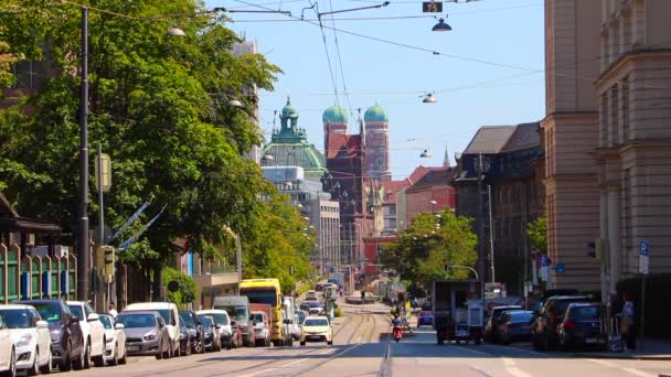 Calles Múnich Vista — Vídeo de stock