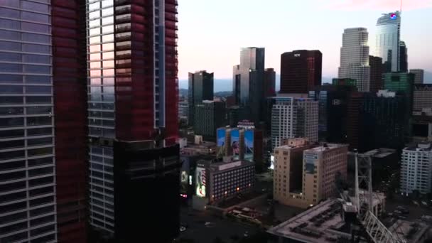 Drohnenaufnahmen Aus Der Luft Der Innenstadt Von Los Angeles — Stockvideo