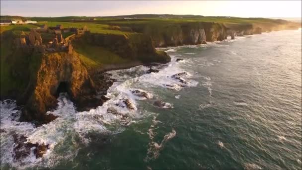 Castelo Sunset Litoral Revelação — Vídeo de Stock