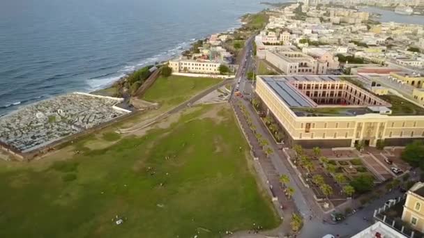 Filmagem Aérea Morro San Juan Porto Rico — Vídeo de Stock