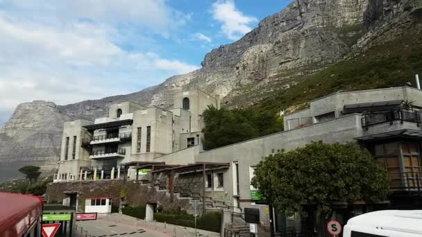 Pan Table Mountain Cable Car Station Cape Town Μια Ημι — Αρχείο Βίντεο