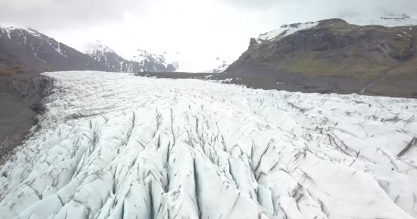 Repülő Gleccser Izlandon — Stock videók