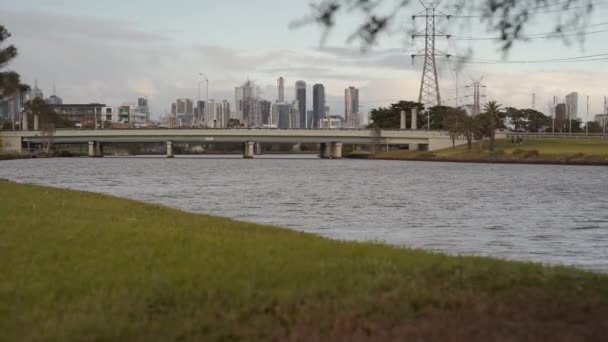 Maribyrnong Flodpark Vackraste Och Lugn Plats Melbourne Området Bara Sidan — Stockvideo