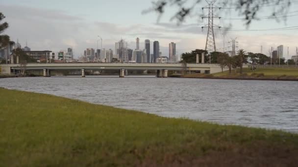 Parque Del Río Maribyrnong Uno Los Más Bellos Tranquilos Del — Vídeo de stock