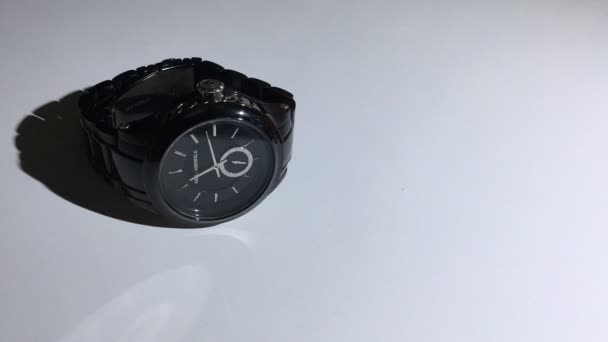 Upływ Czasu Zegarka Ręcznego Karla Lagerfelda — Wideo stockowe