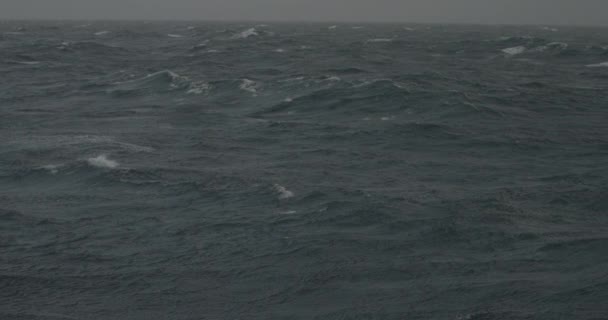 Slow Motion Imagery Crossing Drake Passage Antarctica Storm Une Scène — Video