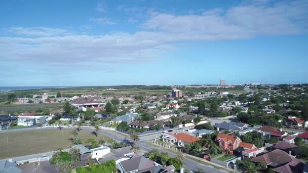 Dron Panoramiczny Port Elizabeth South Aficar Samochody — Wideo stockowe