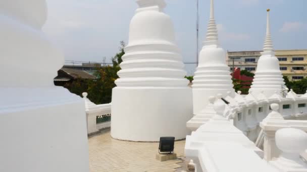 Procházka Střeše Chrámu Wat Prayoon — Stock video