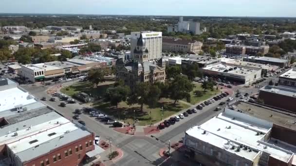 Şehir Merkezindeki Bir Olayın Drone Görüntüsü — Stok video