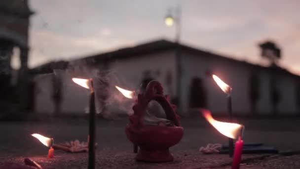 Religious Ceremony Front Catholic Church — Stock Video