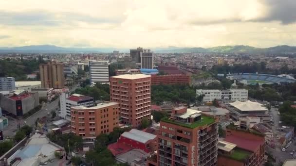 Luchtfoto Van Zone Guatemala Stad Overdag — Stockvideo