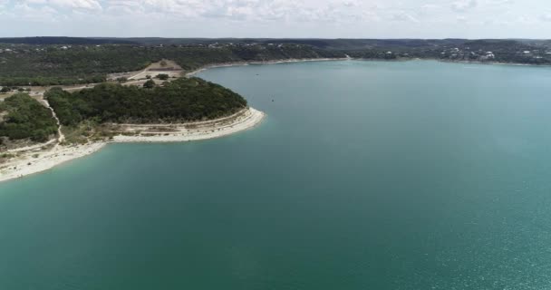 Luftbild Vom Canyon Lake Der Stadt Canyon Lake Texas — Stockvideo