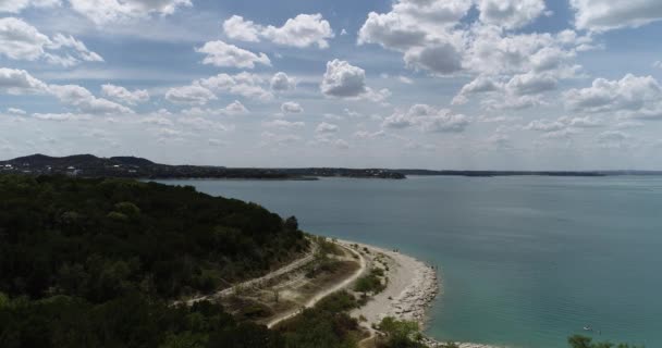 Vídeo Aéreo Canyon Lake Ciudad Canyon Lake Texas — Vídeos de Stock