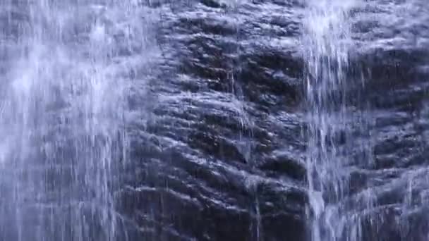 Langzame Beweging Van Moss Glenn Watervallen Stowe Vermont — Stockvideo