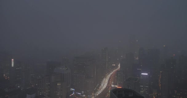 Time Lapse Stadsbild Shanghai — Stockvideo