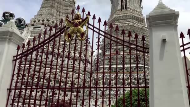 Wat Arun Ratchwaram Kerítés — Stock videók